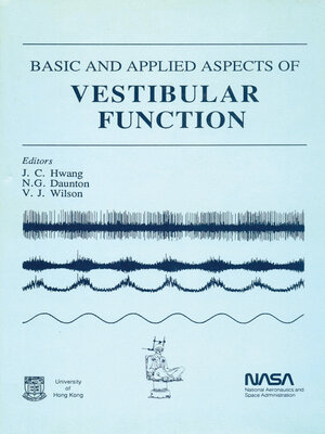 cover image of Basic and Applied Aspects of Vestibular Function